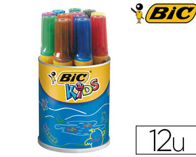 marqueur-bic-kids-dacoralo-ino-dore-insachable-air-pointe-ogive-indaformable-bloquae-couleurs-tres-vives-pot-12-unitas