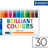 FEUTRE COLORIAGE STAEDTLER TRI PLUS COLOR 323 BRILLIANT COLOURS POINTE MOYENNE 1MM BOÎTE MATAL 30 UNITAS