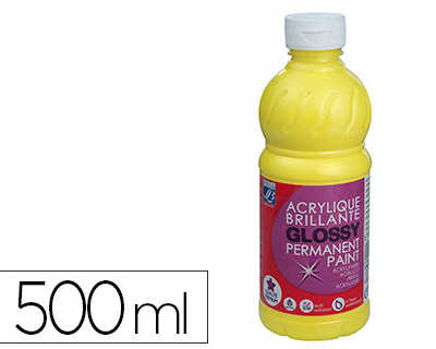 peinture-acrylique-lefranc-bou-rgeois-glossy-fluide-brillante-indalabile-multi-supports-jaune-citron-flacon-500ml