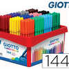 FEUTRE COLORIAGE GIOTTO TURBO COLOR ULTRA LONGUE DURAE POINTE BLOQUAE POLYESTER INDAFORMABLE 12 COLORIS 144 UNITAS