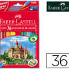 CRAYON COULEUR FABER CASTELL CASTLE HEXAGONAL COLORIS VIFS ÉTUI CARTON 36U TAILLE-CRAYON INCLUS