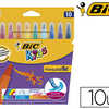 FEUTRE BIC KIDS VISAQUARELLE E NCRE LAVABLE POINTE PINCEAU EXTRA-SOUPLE BLOQUAE COULEURS TRES VIVES ATUI CARTON 10U