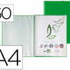 PROTÈGE-DOCUMENTS LIDERPAPEL POLYPROPYLÈNE COUVERTURE RIGIDE SPIRALE 60 POCHETTES FIXES A4 210X297MM COLORIS VERT PROTÈGE-DOCUMENTS LIDERPAPEL POLYPROPYLÈNE COUVERTURE RIGIDE SPIRALE 60 POCHETTES FIXES A4 210X297MM COLORIS VERT