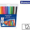 FEUTRE COLORIAGE STAEDTLER NOR IS 325 CAPUCHON VENTILA POINTE BLOQUAE MOYENNE 2MM TRES RASISTANTE POCHETTE 12 UNITAS