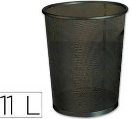 corbeille-apapier-q-connect-m-aille-matallique-forme-circulaire-11l-235x260x190mm-coloris-noir
