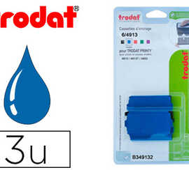 recharge-tampon-trodat-4913-49-13t-4953-bleu-blister-3-unitas