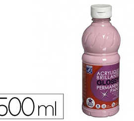 peinture-acrylique-lefranc-bou-rgeois-glossy-fluide-brillante-indalabile-multi-supports-rose-bonbon-flacon-500ml