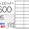 ATIQUETTE ADHASIVE APLI AGIPA MULTI-USAGE 105X37MM TOUTE IMPRIMANTE BOÎTE 1600 UNITAS