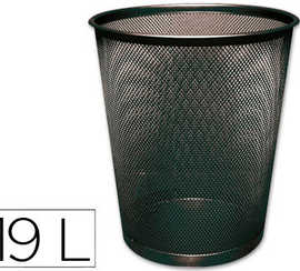 corbeille-apapier-q-connect-m-aille-matallique-forme-circulaire-19l-295x345x240mm-coloris-noir