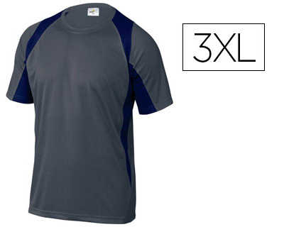 tee-shirt-bali-polyester-160g-m2-col-rond-manches-courtes-traitement-sachage-rapide-coloris-gris-bleu-marine-taille-3xl