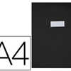 PROTÈGE-CAHIER ELBA AGNEAU PVC OPAQUE 20/100E SANS RABAT MARQUE-PAGE 210X297MM NOIR