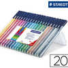 FEUTRE COLORIAGE STAEDTLER TRI PLUS COLOR ENCRE DRY SAFE POINTE BLOQUAE ATUI CHEVALET COULEURS VIVES POCHETTE 20 UNITAS