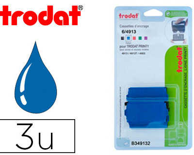 recharge-tampon-trodat-4913-49-13t-4953-bleu-blister-3-unitas
