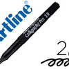 MARQUEUR ARTLINE CALLIGRAPHIE LARGEUR TRAIT 2MM POINTE FIBRE ENCRE BASE EAU SANS XYLENE PRISE ERGONOMIQUE COLORIS NOIR