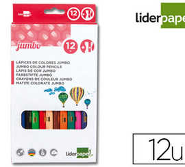 crayon-couleur-liderpapel-tria-ngulaire-jumbo-mine-extra-rasistante-174-5mm-taille-crayon-offert-atui-carton-12-unitas