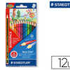 CRAYON COULEUR STAEDTLER NORIS CLUB ABS ANTI-CASSE 175MM MINE TRÈS RÉSISTANTE 3MM ÉTUI CARTON 12U/1 GRAPHITE OFFERT