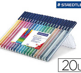 feutre-coloriage-staedtler-tri-plus-color-encre-dry-safe-pointe-bloquae-atui-chevalet-couleurs-vives-pochette-20-unitas